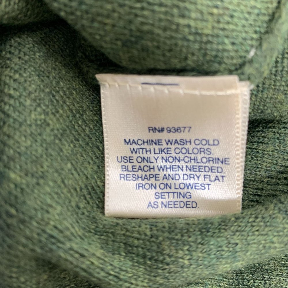 St. John's Bay Green Sweater Large NWT V-neck Career Workwear L - Picture 4 of 4